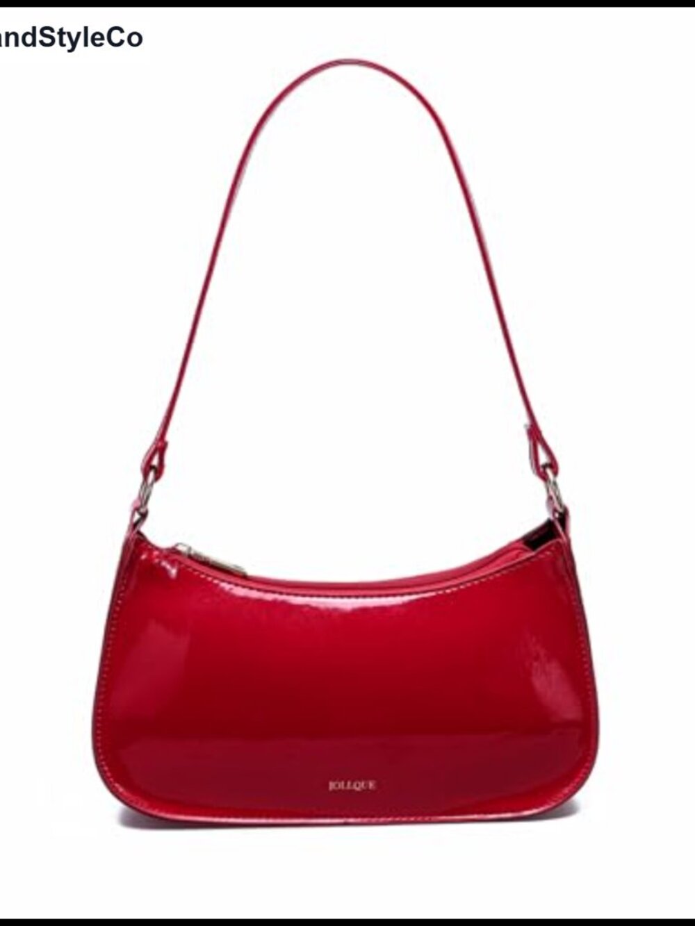 Patent Leather Shoulder Bag Small Crossbody Y2K Clutch Handbag